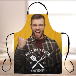 Delantal Moderno mejor DAD jamás Guay Nombre Foto Apron mas