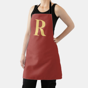 Delantal Moderno monogramado simple