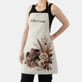 Delantal Moderno País Elegante Occidental- Floral