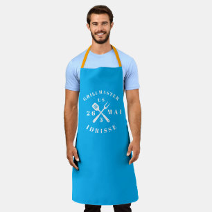 Delantal moderno rústico GRILLMASTER personalizado
