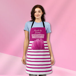 Delantal Moderno Salón De Nales Elegante De Flores Blancas 