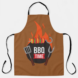 Delantal Moderno y elegante cocinero de parrilladas BBQ Tim