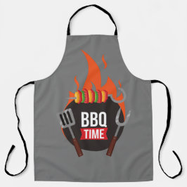Delantal Moderno y elegante cocinero de parrilladas BBQ Tim