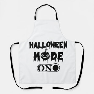 Delantal Modo Halloween Activado - Fiesta Halloween Calabaz