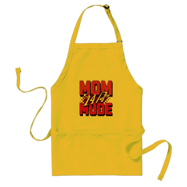 Delantal Modo Mamá 24/7" Supermamá Apron (Frente)