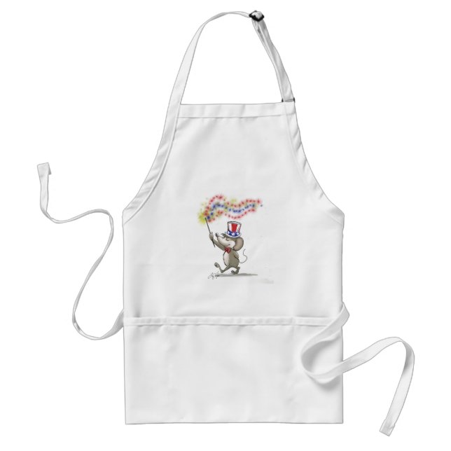 Delantal Moe's Happy 4th de Julio Apron (Frente)