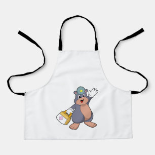 Delantal Mole como enfermera con kit de primeros auxilios.P