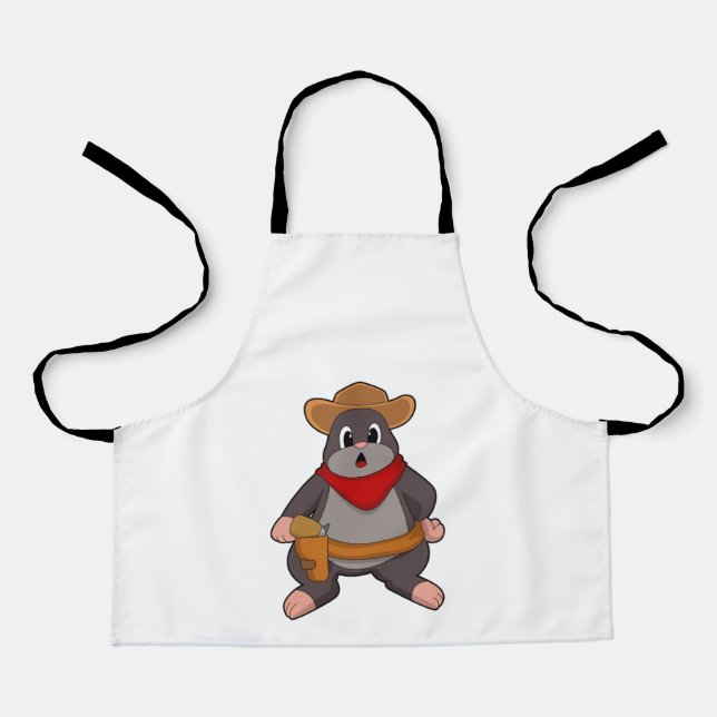 Delantal Mole como vaquero (Anverso)