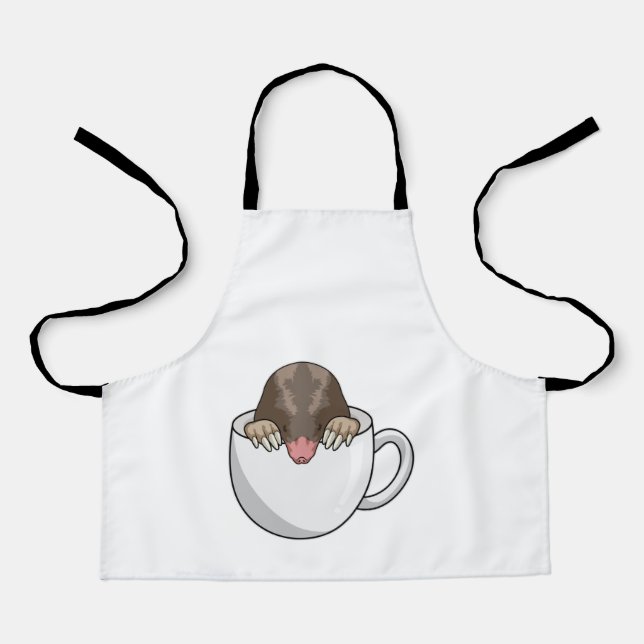 Delantal Mole con la copa de café (Anverso)