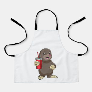 Delantal Mole con taza para beber