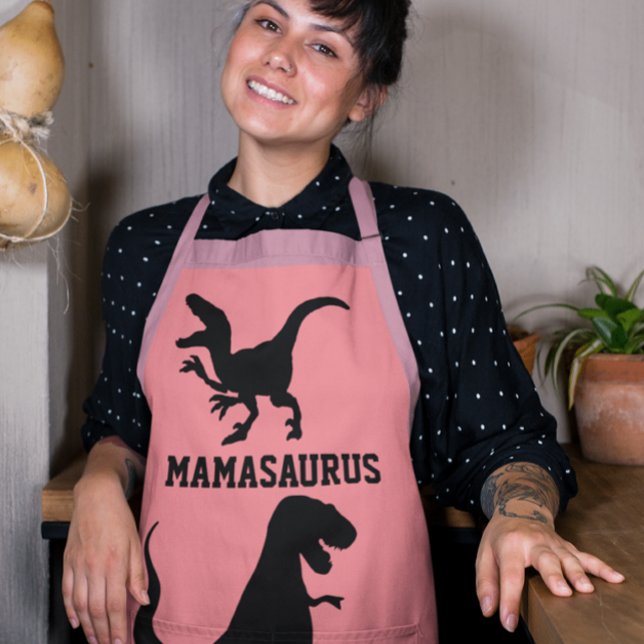 DELANTAL MOM MAMASAURUS KITCHEN APRON (Subido por el creador)