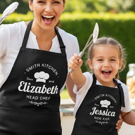 Delantal Mom & Mini Chef Personalized Apron Set