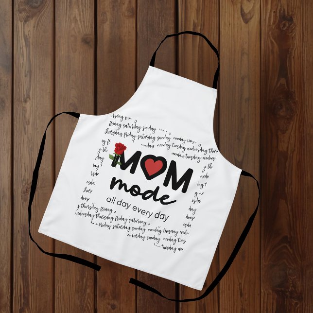 Delantal Mom Mode All Day Every Day Apron (Subido por el creador)