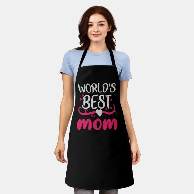 Delantal Mom - World's Best Mom (Gastado)