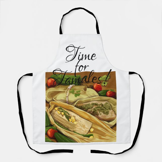 Delantal Momento de Tamales Apron (Anverso)