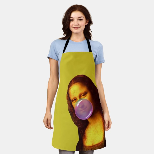 Delantal Mona Lisa Chicle Bubble (Gastado)