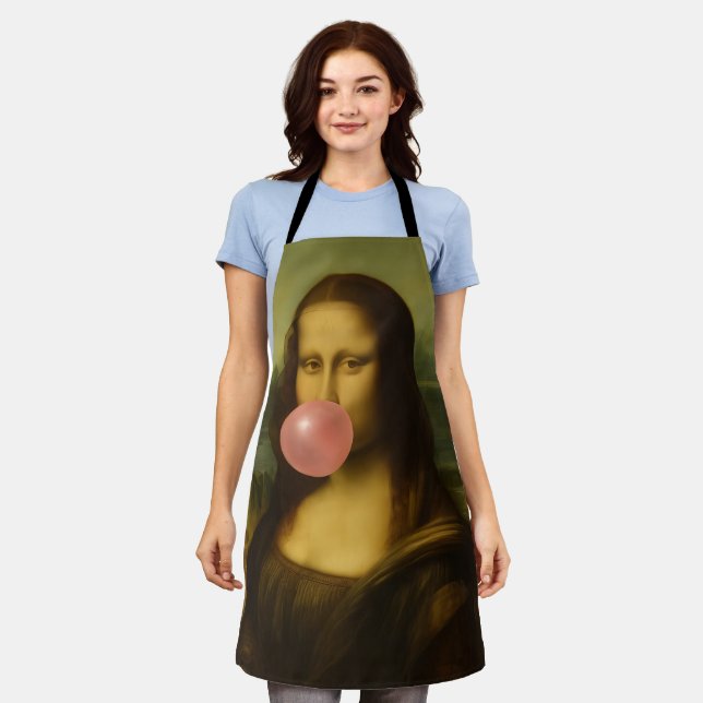 Delantal Mona Lisa Soplando Goma Rosa (Gastado)
