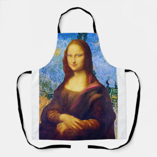 Delantal Mona Lisa y Van Gogh