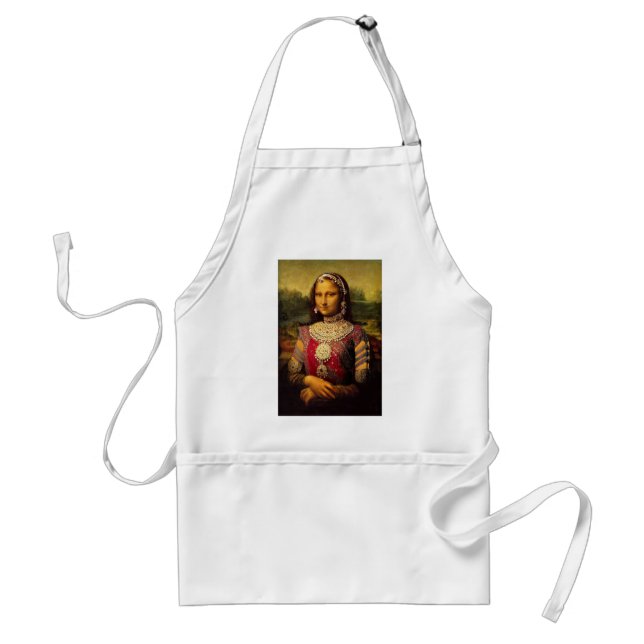 Delantal Monalisa real indio (Frente)