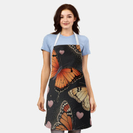 Delantal Monarch Butterfly Design All-Over Print Apron
