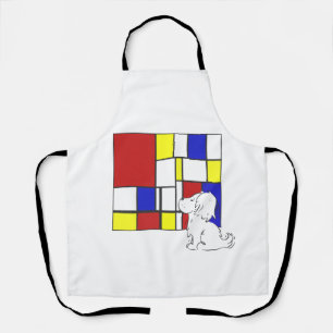 Delantal Mondrian Inspirado Manzanilla