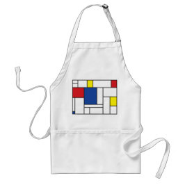 Delantal Mondrian Minimalista De Stijl Personalizado de art