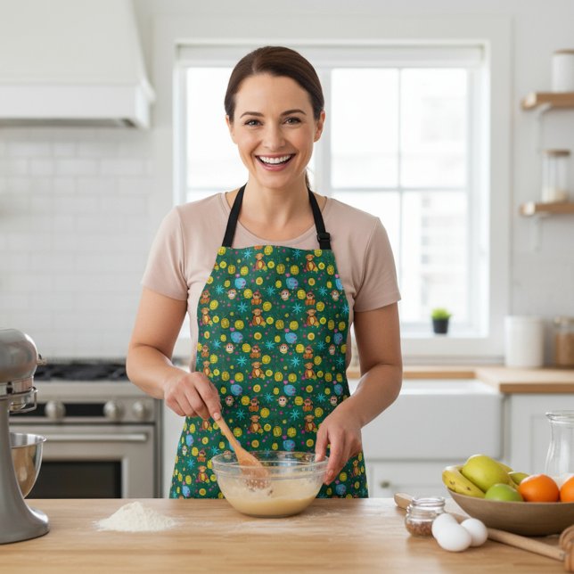 Delantal Monkey Business Pattern (Subido por el creador)