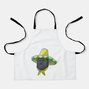 Delantal Mono con gorra de paja
