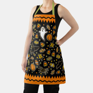 Delantal mono de Halloween