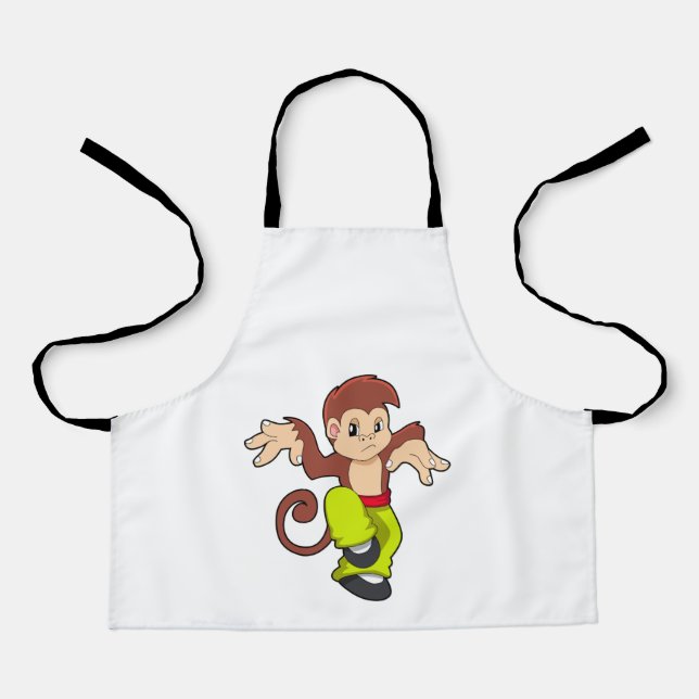 Delantal Mono en artes marciales Kungfu (Anverso)