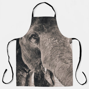 DELANTAL MONOCHROME MACRO ELEPHANT