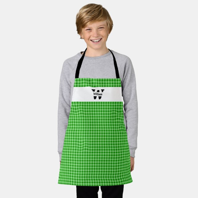Delantal Monogram Gingham (Gastado)