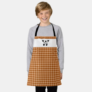 Delantal Monogram Gingham