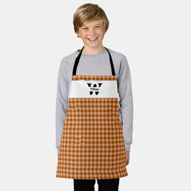Delantal Monogram Gingham (Gastado)