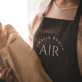 Delantal Monograma Apron personalizado negro