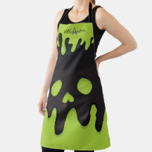 Monograma Black Jack o' Lantern Green Halloween