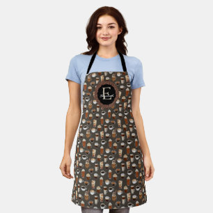 Delantal Monograma Café Inicial Lover Apron