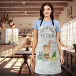 Delantal Monograma Cocina Herb Nombre de la familia de la m<br><div class="desc">Este diseño puede ser personalizado en el área proporcionada cambiando la foto y/o el texto. O puede personalizarse haciendo clic en Personalizar esta plantilla y, a continuación, eligiendo la opción de hacer clic en el personalizar y eliminando o cambiando el color del fondo, agregando texto, cambiando el color o estilo...</div>