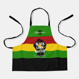 Delantal Monograma cristiano | MATERIA DE VIDAS NEGRAS