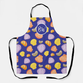 Delantal Monograma de castillos acuáticos