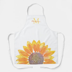 Delantal Monograma de Girasol