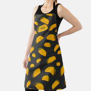 Delantal Monograma de Guay y delicioso taco divertido