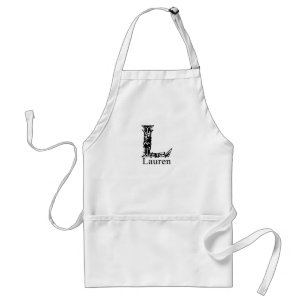 Delantal Monograma de lujo: Lauren