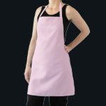 Delantal Monograma de nombre con letra cursiva personalizad<br><div class="desc">Texto de nombre con letra cursiva moderna personalizada rosa claro monograma sólido color liso femenino elegante chic texto rosa claro y blanco delantal de cocina. Personalice,  personalice con nombre,  cita,  frase o texto.
Ideal para cocineros,  chefs,  alfarería,  cerámica,  manualidades,  trabajo,  cocina,  repostería,  barbacoa,  parrilla,  etc</div>