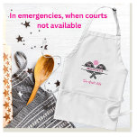 Delantal Monograma de nombre personalizado Gal Paddles de b<br><div class="desc">Pickleball Gal ciertamente se merece un delantal que cuenta la historia — le encanta jugar y "la buena vida" hace esa declaración para ella. Sus iniciales / monograma sobre las palas y su nombre en la parte inferior. Divertido y único. Por ti mismo o hace un regalo maravilloso. Cualquier pregunta...</div>