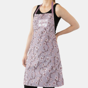 Delantal Monograma floral Apron - Personalizado