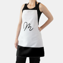Monograma minimalista en blanco y negro