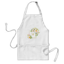 Monograma Moda floral Pastel Cute Rosas Bouquet