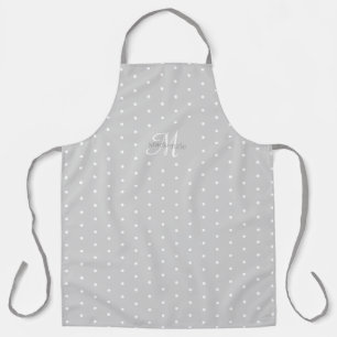 Delantal Monograma Nombre personalizado Moda de puntos de P