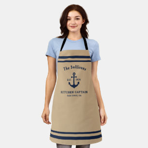 Delantal Monograma personalizado de cocina de granja en ave
